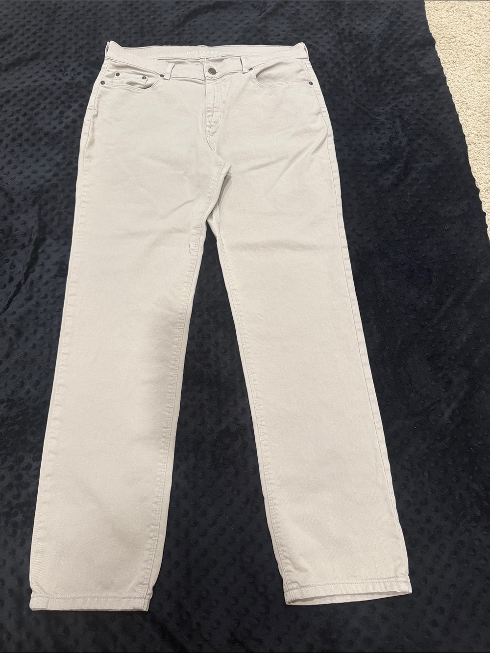 Mott and Bow Men's Slim Jeans — Light Beige tan Slim Fit